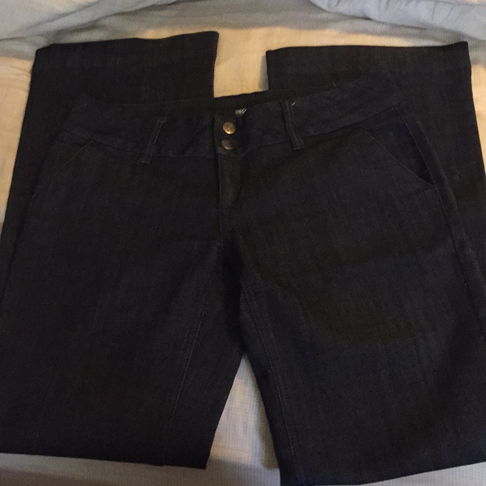 Mossimo flare leg dark denim trousers